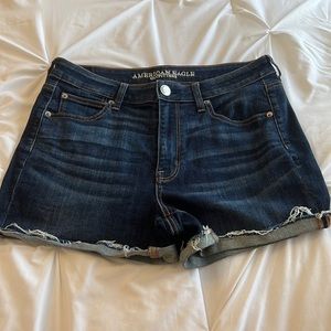 American eagle size 12 high rise denim shorts